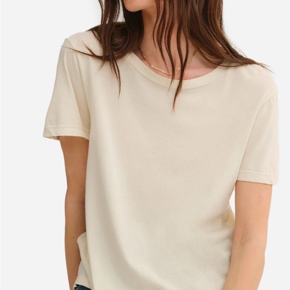 MATE the Label Beige Short Sleeve Tee
